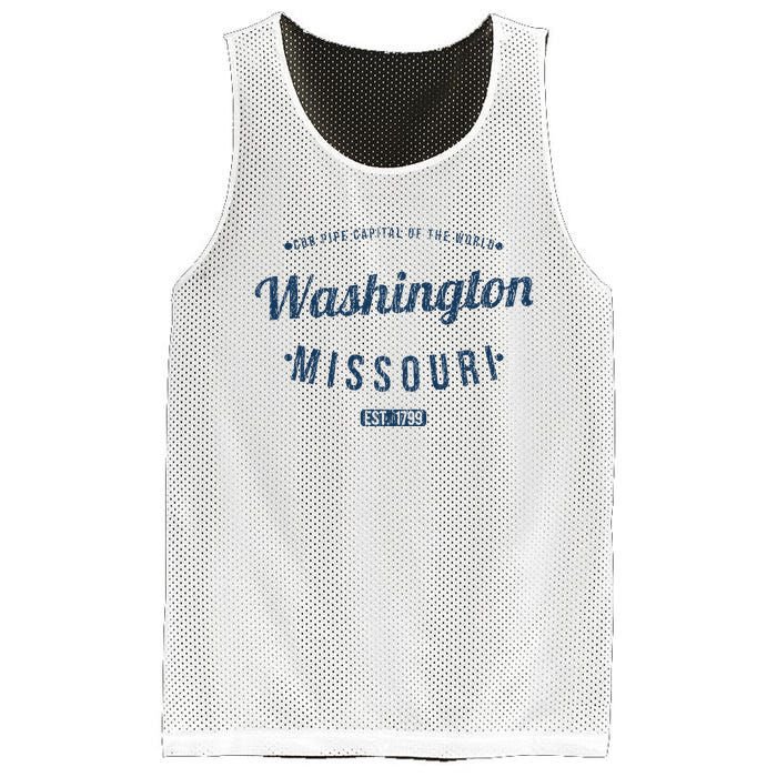 Washington Missouri Vintage Souvenir Washington Mesh Reversible Basketball Jersey Tank