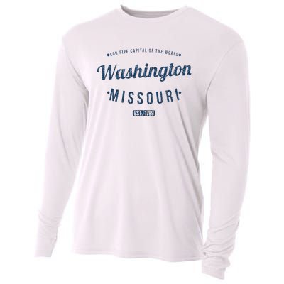 Washington Missouri Vintage Souvenir Washington Cooling Performance Long Sleeve Crew