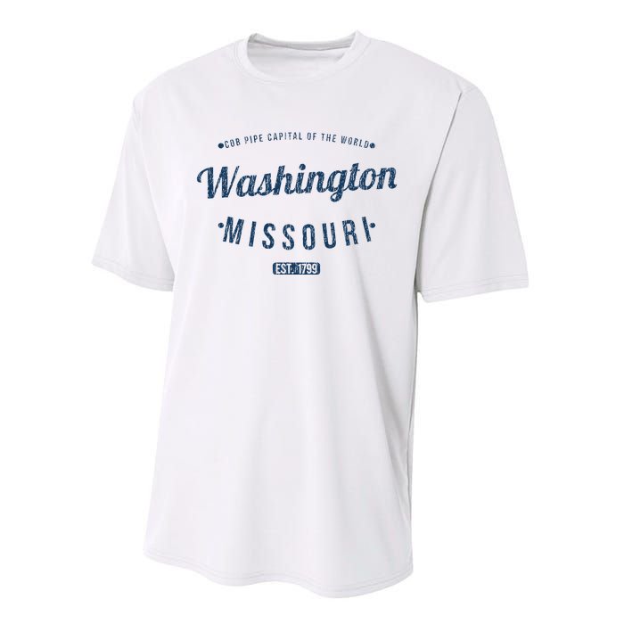 Washington Missouri Vintage Souvenir Washington Performance Sprint T-Shirt