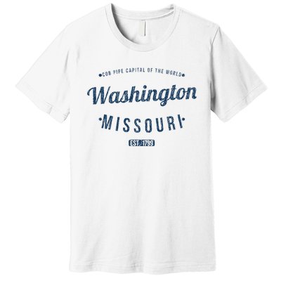 Washington Missouri Vintage Souvenir Washington Premium T-Shirt