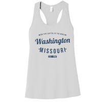 Washington Missouri Vintage Souvenir Washington Women's Racerback Tank