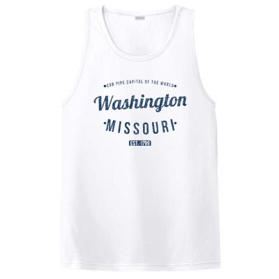 Washington Missouri Vintage Souvenir Washington PosiCharge Competitor Tank