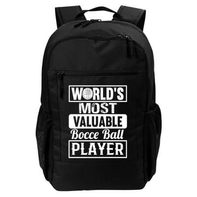World Most Valuable Bocce Ball Player Bocce Ball Gift Backpack