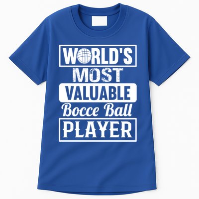 World Most Valuable Bocce Ball Player Bocce Ball Gift Tall T-Shirt