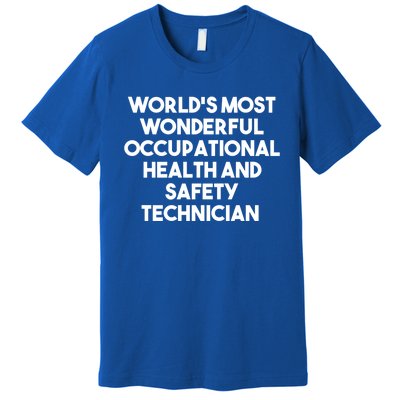 World's Most Wonderful Occupational Health Safety Technician Funny Gift Premium T-Shirt