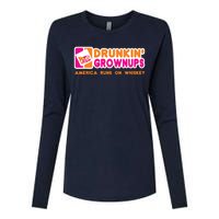 Whiskey Men Women Drunkin Grownups Whiskey Drinker Gifts Womens Cotton Relaxed Long Sleeve T-Shirt