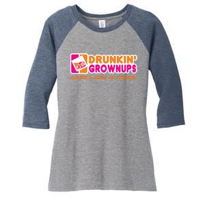 Whiskey Men Women Drunkin Grownups Whiskey Drinker Gifts Women's Tri-Blend 3/4-Sleeve Raglan Shirt