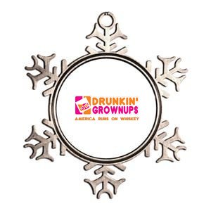 Whiskey Men Women Drunkin Grownups Whiskey Drinker Gifts Metallic Star Ornament