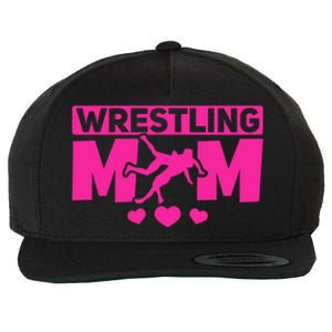 Wrestling Mama Wrestle Wrestler Mom I Wrestling Mom Gift Wool Snapback Cap