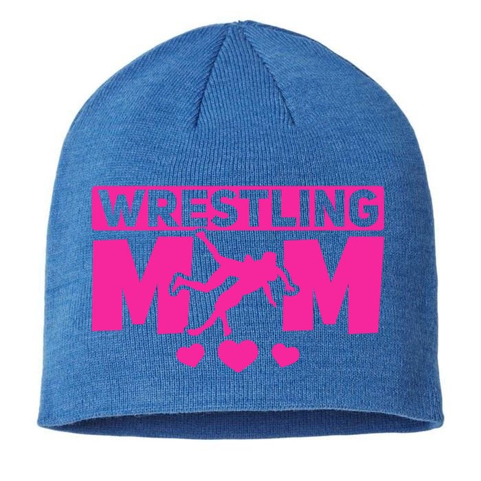 Wrestling Mama Wrestle Wrestler Mom I Wrestling Mom Gift Sustainable Beanie