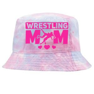 Wrestling Mama Wrestle Wrestler Mom I Wrestling Mom Gift Tie-Dyed Bucket Hat