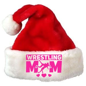 Wrestling Mama Wrestle Wrestler Mom I Wrestling Mom Gift Premium Christmas Santa Hat