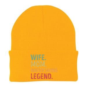 Wife Mom Water Skiing Legend Meaningful Gift Knit Cap Winter Beanie