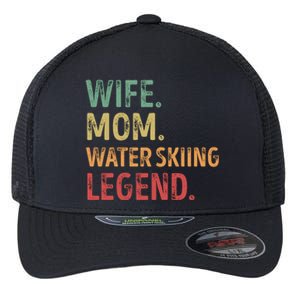 Wife Mom Water Skiing Legend Meaningful Gift Flexfit Unipanel Trucker Cap