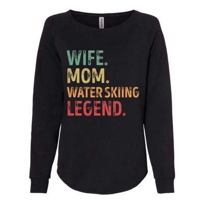 Wife Mom Water Skiing Legend Meaningful Gift Womens California Wash Sweatshirt