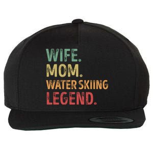 Wife Mom Water Skiing Legend Meaningful Gift Wool Snapback Cap