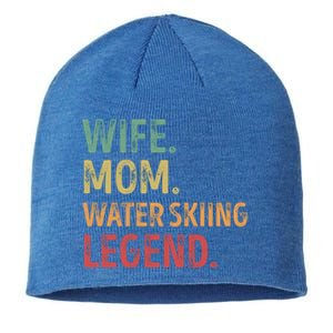 Wife Mom Water Skiing Legend Meaningful Gift Sustainable Beanie