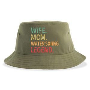 Wife Mom Water Skiing Legend Meaningful Gift Sustainable Bucket Hat