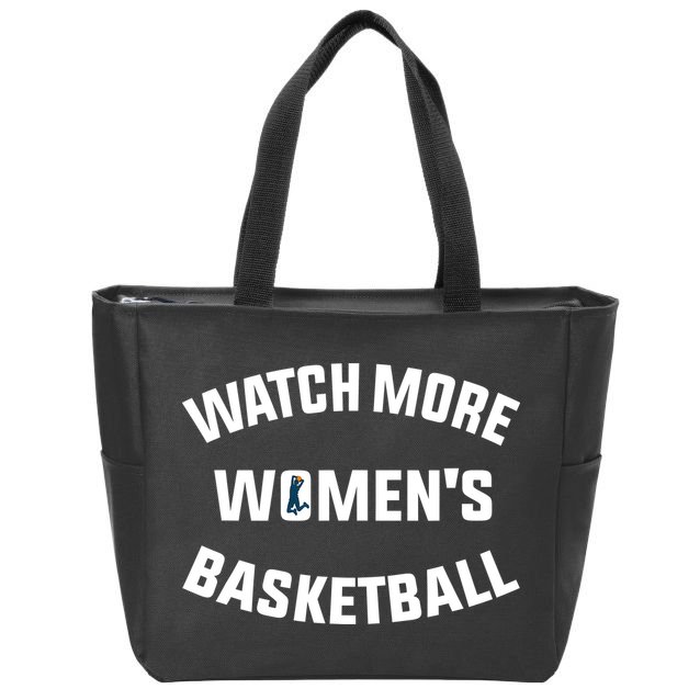 Watch More Women's Basketball Zip Tote Bag
