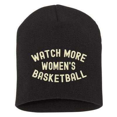 Watch More Women's Basketball Short Acrylic Beanie