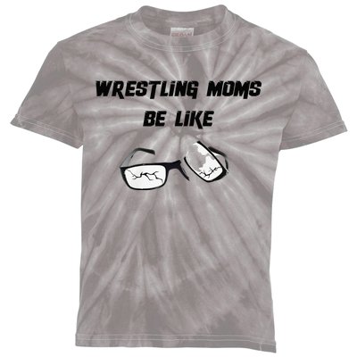 Wrestling Mom Kids Tie-Dye T-Shirt