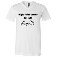 Wrestling Mom V-Neck T-Shirt