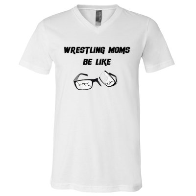 Wrestling Mom V-Neck T-Shirt