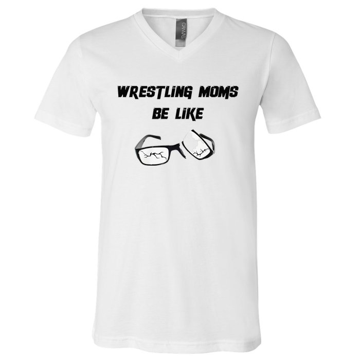 Wrestling Mom V-Neck T-Shirt