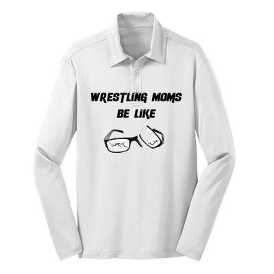 Wrestling Mom Silk Touch Performance Long Sleeve Polo