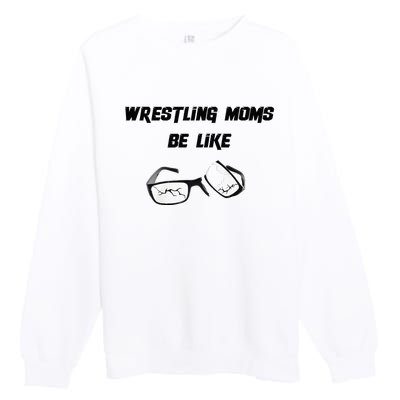 Wrestling Mom Premium Crewneck Sweatshirt