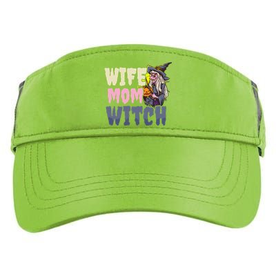 Wife Mom Witch Design Halloween Witch Gift Adult Drive Performance Visor