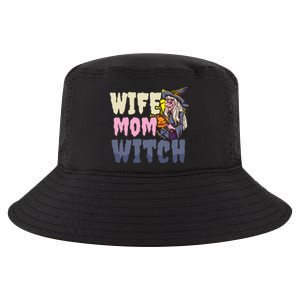 Wife Mom Witch Design Halloween Witch Gift Cool Comfort Performance Bucket Hat