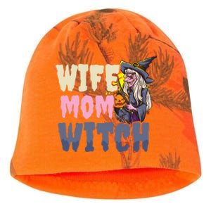 Wife Mom Witch Design Halloween Witch Gift Kati - Camo Knit Beanie