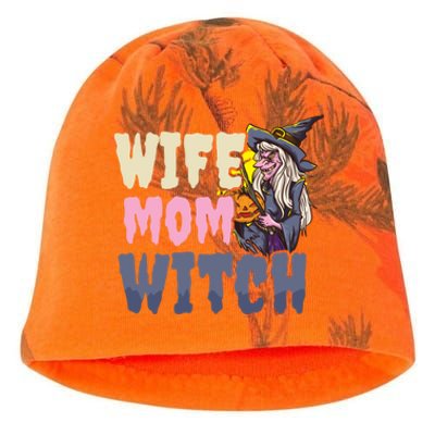 Wife Mom Witch Design Halloween Witch Gift Kati - Camo Knit Beanie