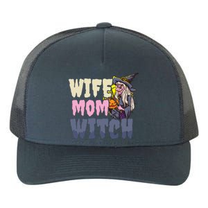 Wife Mom Witch Design Halloween Witch Gift Yupoong Adult 5-Panel Trucker Hat