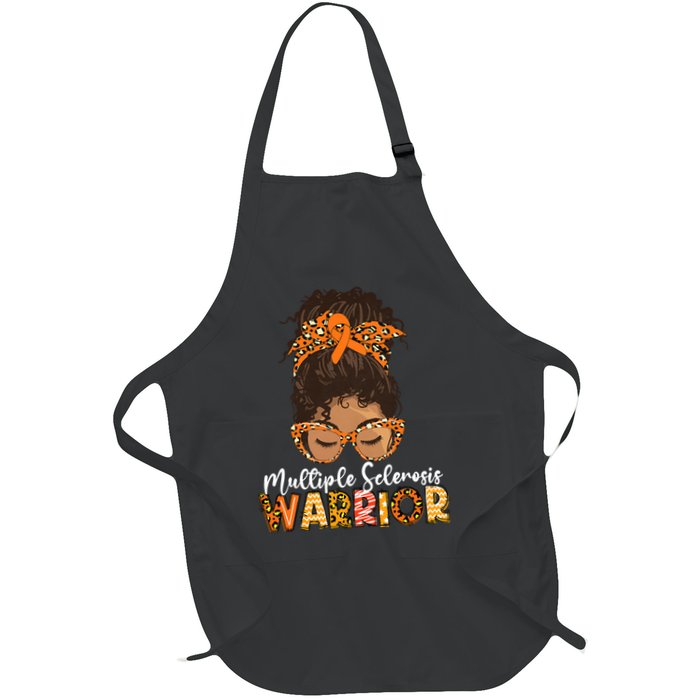 Womens MS Warrior Messy Bun - Multiple Sclerosis Awareness Apron