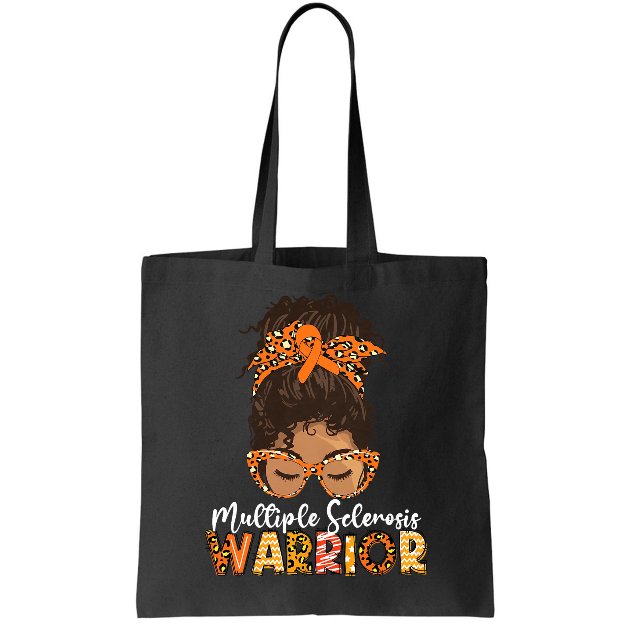 Womens MS Warrior Messy Bun - Multiple Sclerosis Awareness Bag