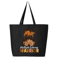 Womens MS Warrior Messy Bun - Multiple Sclerosis Awareness 25L Jumbo Tote