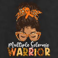 Womens MS Warrior Messy Bun - Multiple Sclerosis Awareness 25L Jumbo Tote