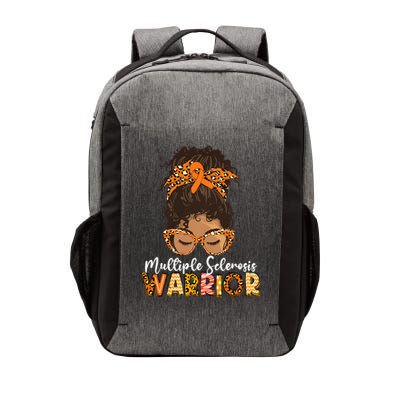 Womens MS Warrior Messy Bun - Multiple Sclerosis Awareness Vector Backpack