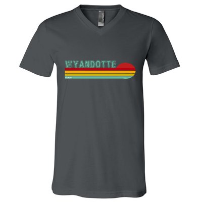 Wyandotte Michigan V-Neck T-Shirt