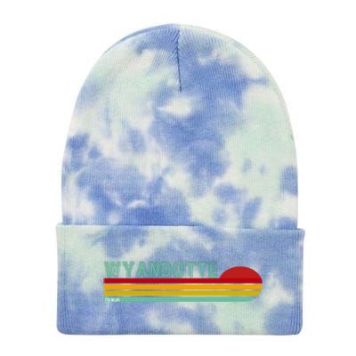 Wyandotte Michigan Tie Dye 12in Knit Beanie