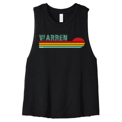 Warren Michigan Women's Racerback Cropped Tank