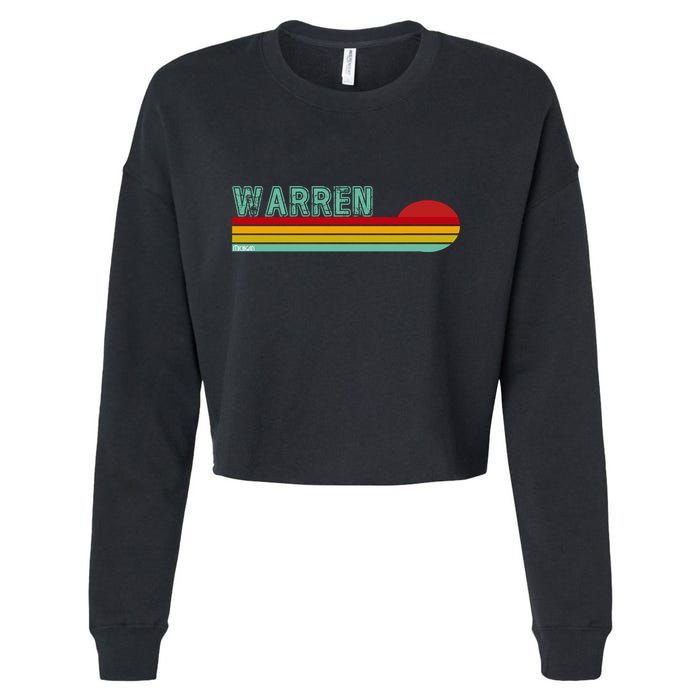 Warren Michigan Cropped Pullover Crew