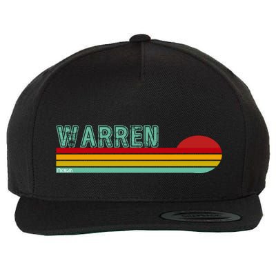 Warren Michigan Wool Snapback Cap