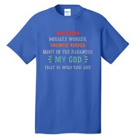 Waymaker Miracle Worker Promise Keeper John 3:16 Christian Gift Tall T-Shirt