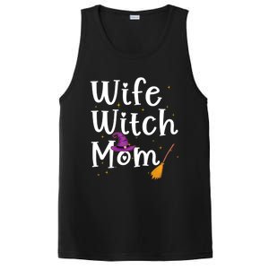 Wife Mom Witch Funny Halloween Costume For Mommy Gift PosiCharge Competitor Tank