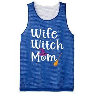 Wife Mom Witch Funny Halloween Costume For Mommy Gift Mesh Reversible Basketball Jersey Tank