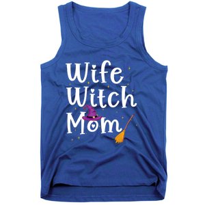 Wife Mom Witch Funny Halloween Costume For Mommy Gift Tank Top