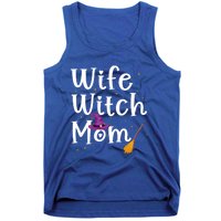 Wife Mom Witch Funny Halloween Costume For Mommy Gift Tank Top